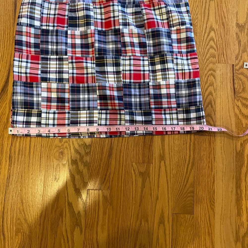 LLBean checkered patchwork sleeveless dress - Picture 12 of 16